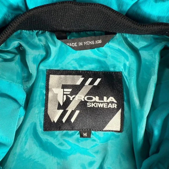 Vintage Tyrolia Skiwear Jacket Womens Medium Teal Purple Ski Snowboard - Picture 5 of 10